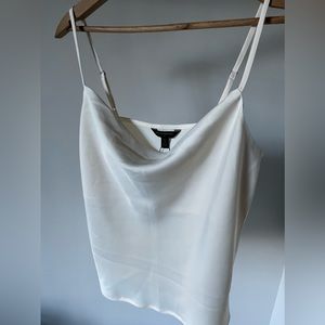 Cowl Neck Satin Tank